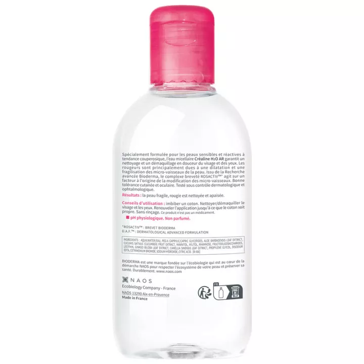 Bioderma Créaline AR H2O Мицеллярный раствор против покраснений 250 мл