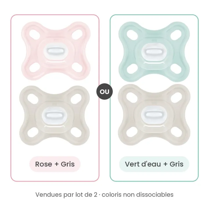 Mam Soother Comfort 0-2 mesi set di 2 Ref 15 o 16