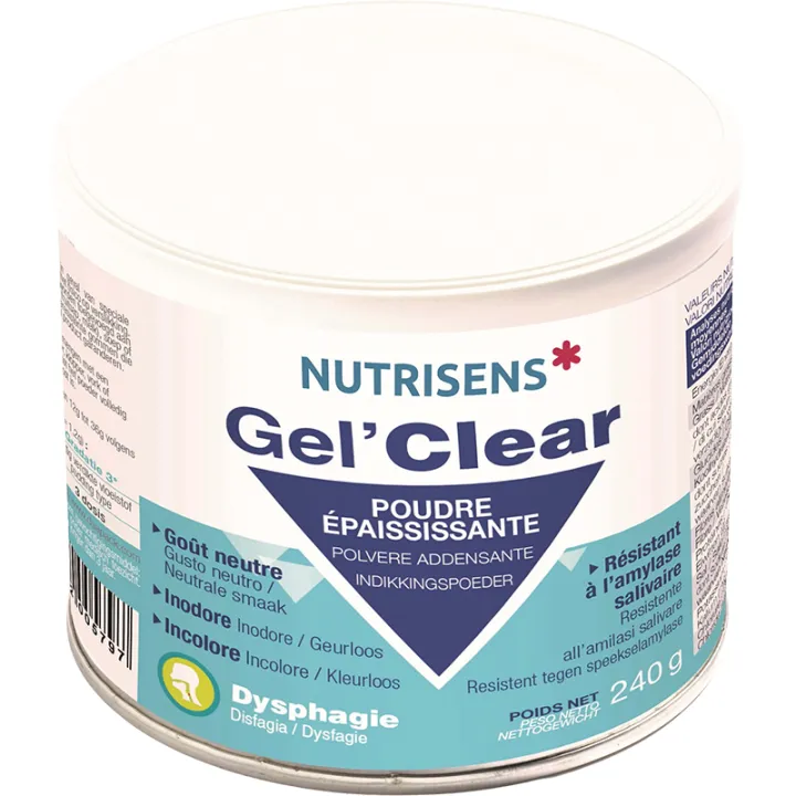 Nutrisens Gel'Clear Verdikkingspoeder 240g