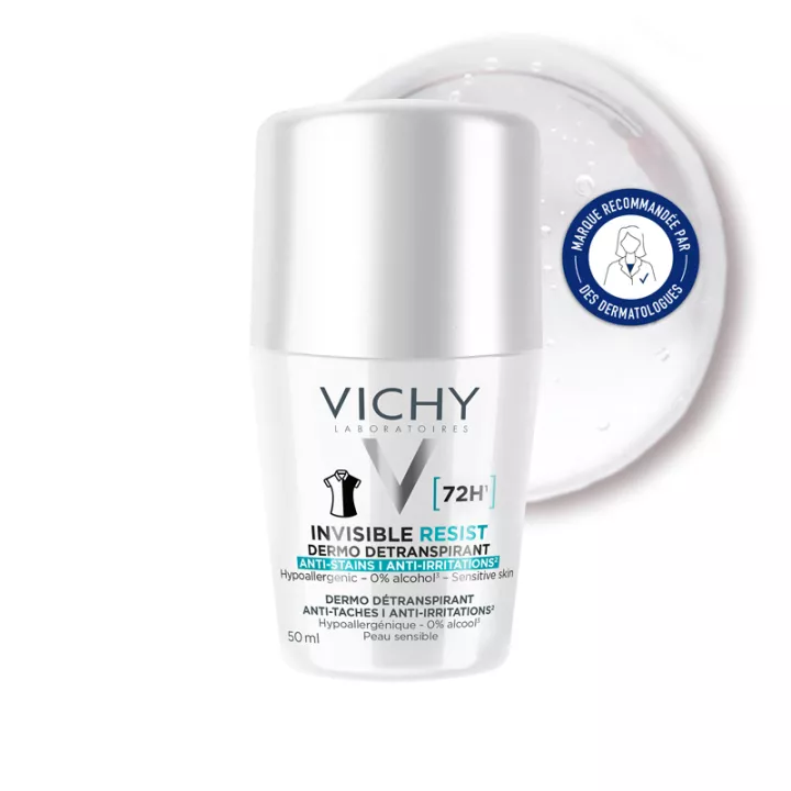 Vichy Deodorant Invisible Resist Dermo Détranspirant 72h Roll-On 50 ml