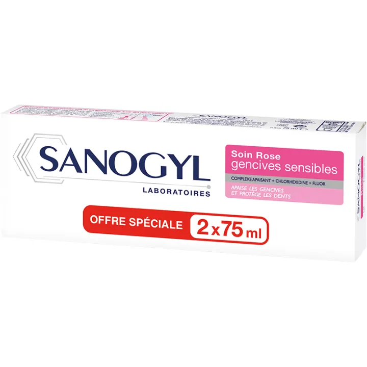 Саногил Зубная паста Розовый уход Чувствительные десны 75 мл