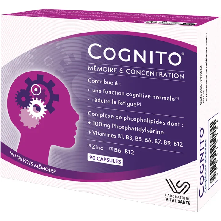 Cognito Mémoire & Concentration 90 capsules