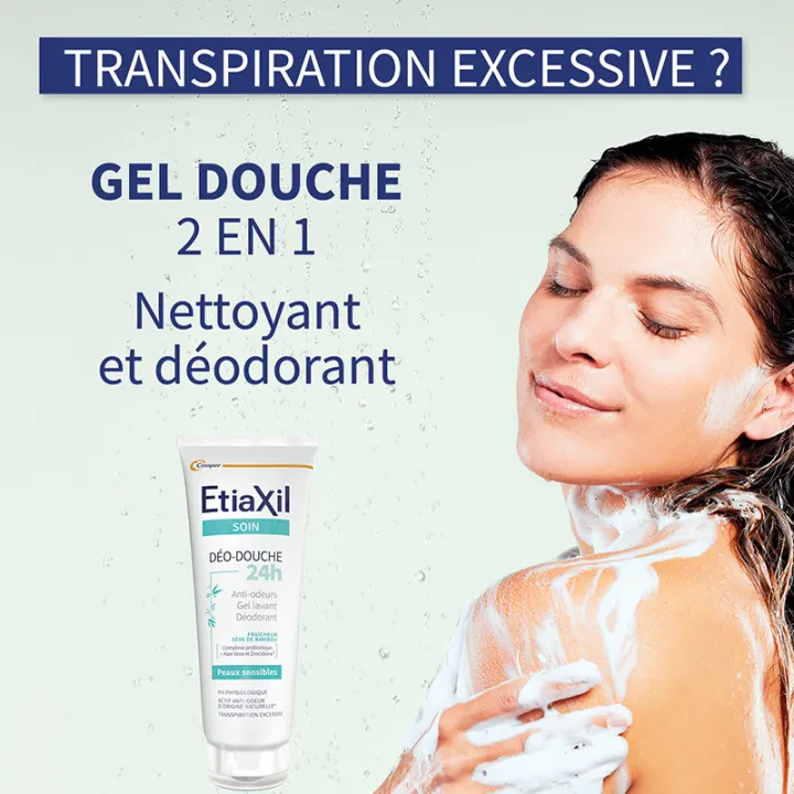 Etiaxil Desodorizante e Gel de Banho 24h para Peles Sensíveis 200 ml