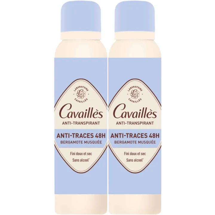 Deodorant Anti-Transpirant Anti-Traces 48h Cavaillès Spray 