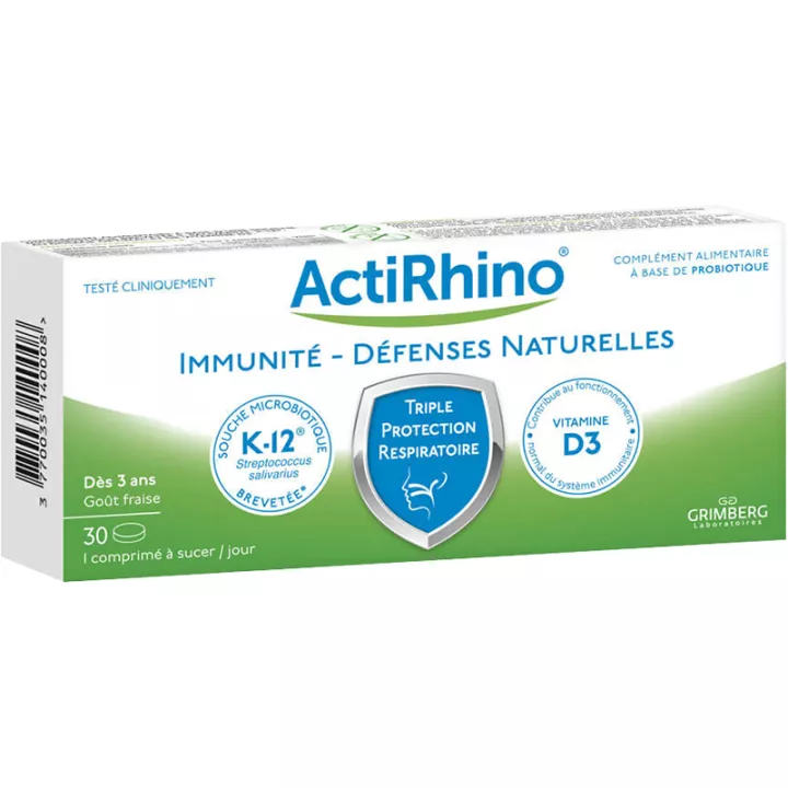 ActiRhino Immunité Défenses Naturelles 30 comprimés