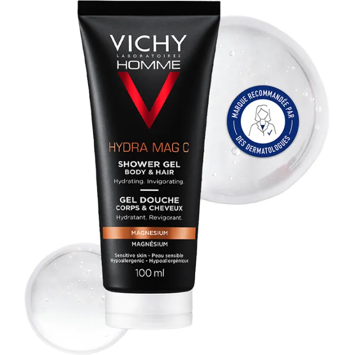 Vichy Homme Hydra Mag C Body & Hair Shower Gel 200 ml