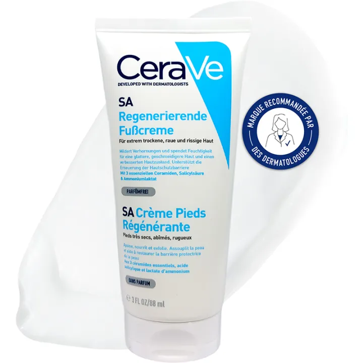CeraVe Crème Pieds Régénérante Pieds secs et callosités
