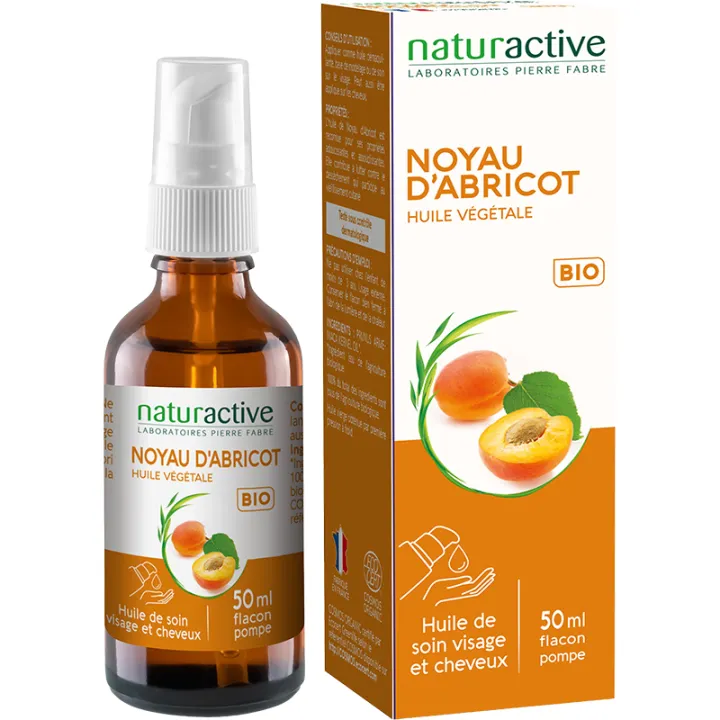 Naturactive Aceite vegetal de semilla de albaricoque ecológico, 50 ml