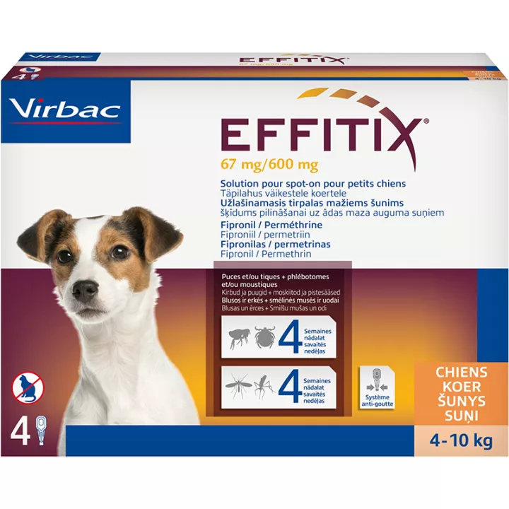 Effitix Spot On Pipettes Antiparasitaires Externe Chien