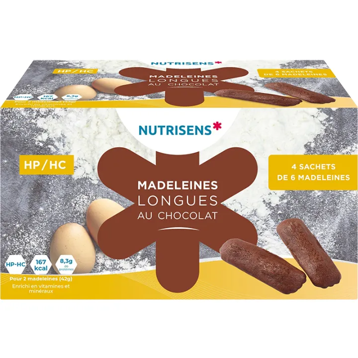 Nutrisens Madeleines Longues HP/HC Dénutrition x24