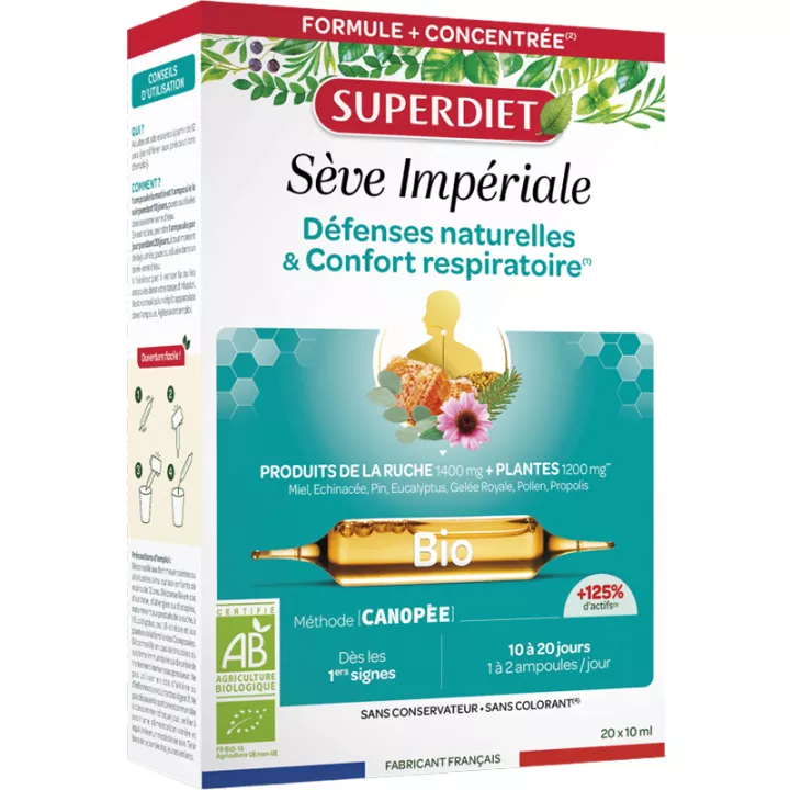 Superdiet Sève Impériale Défenses Naturelles Organic