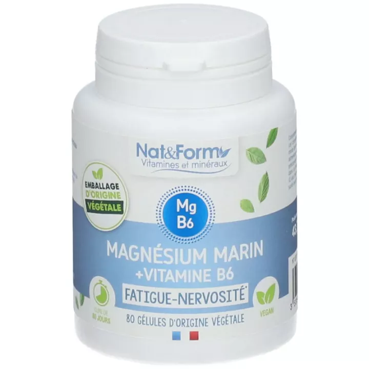 Nat & Form Magnesium + B6 Capsules
