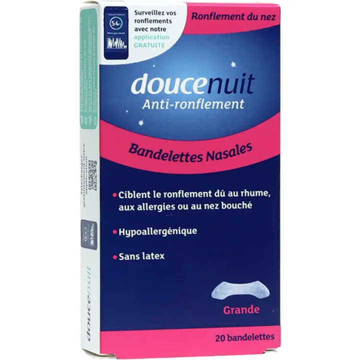 DouceNuit Anti-Snoring Nasal Strips, 20 strips