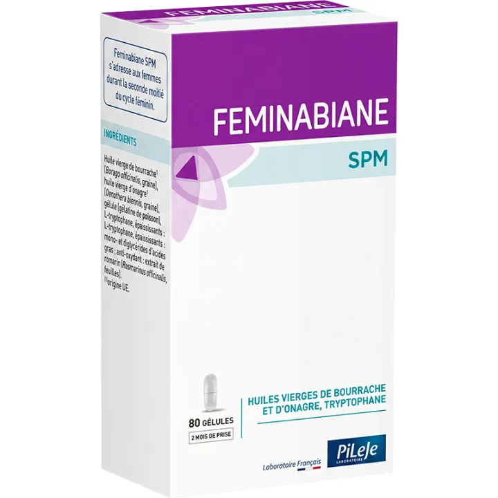 Feminabiane PMS síndrome pré-menstrual Pileje 80 cápsulas