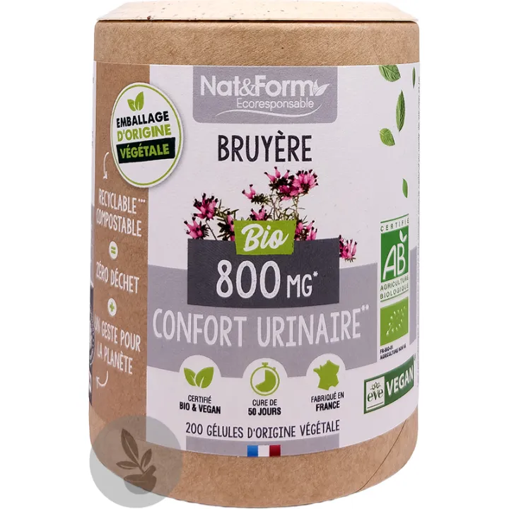 Nat & Form Bruyere Bio, 200 cápsulas vegetales 