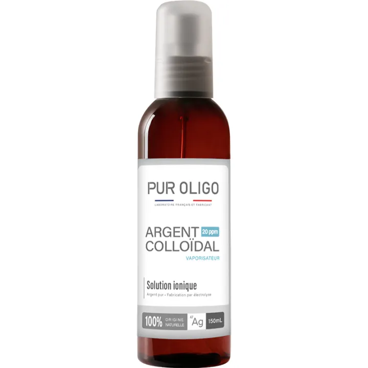 PurOligo Argent Colloidal 20PPM Oligothérapie vapo 150ml