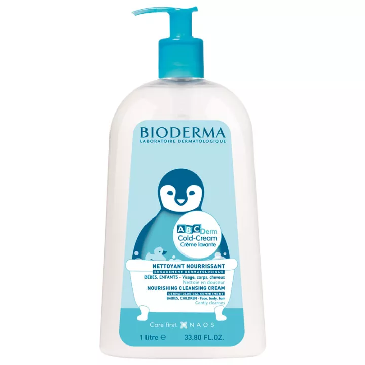 ABCDerm Cold Cream Cleansing Cream 1L Bioderma