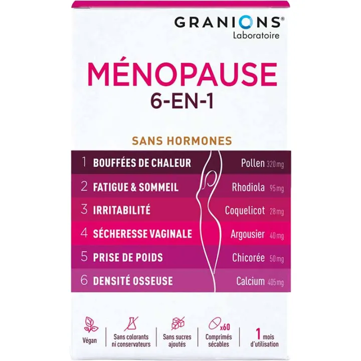 Menopause 6 in 1 Granions 60 Tablets