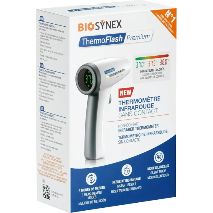 Biosynex Thermoflash Premium Thermomètre Infrarouge Sans Contact