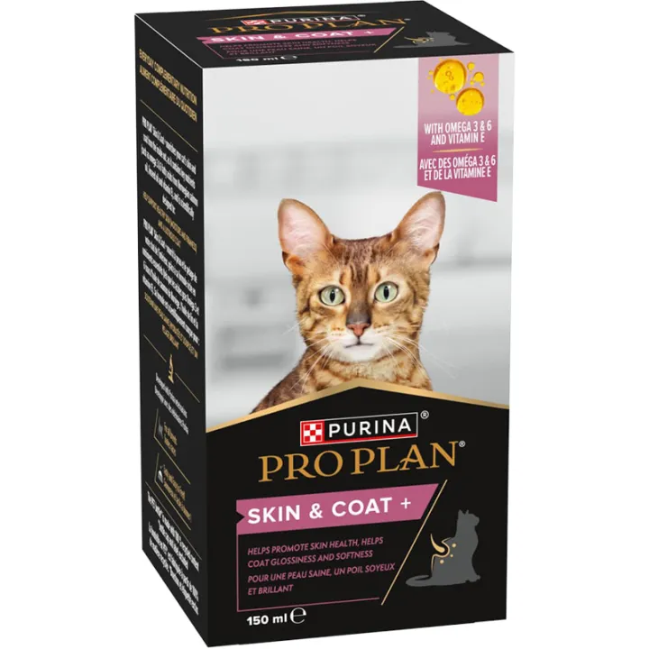 Pro-Plan Skin & Coat+ Здоровая кожа и шерсть для кошек 150 мл