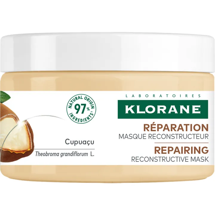 Klorane Maschera nutriente e riparatrice 3in1 con burro di cupuaçu biologico