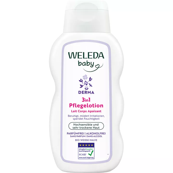 Weleda Bébé Mauve Blanche Derma Loción Corporal Bio 200 ml