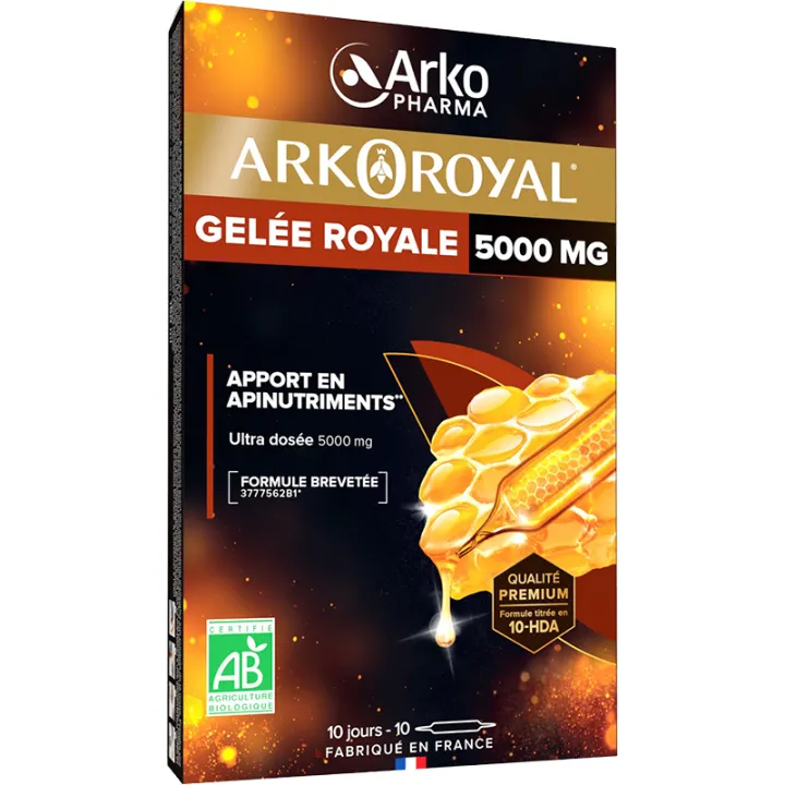 Arkoroyal Gelée Royale 5000 mg 10 Ampoules