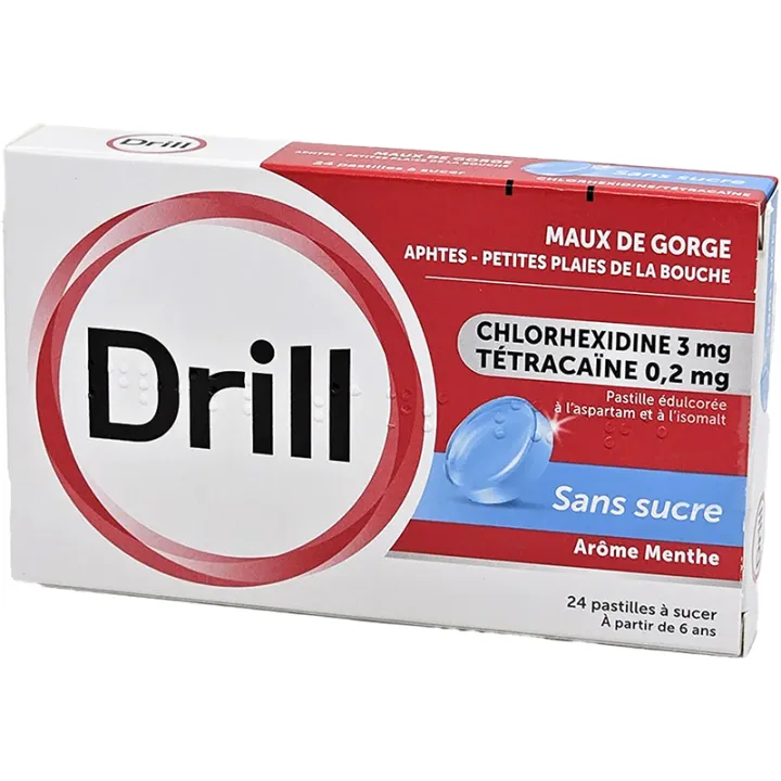 Drill Sore Throat Sugar Free Lozenges