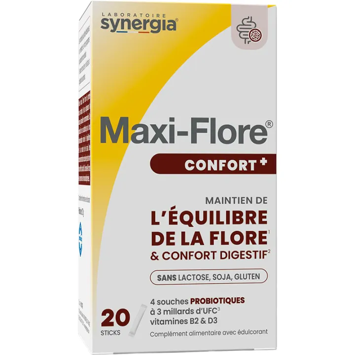 Maxi-Flore Confort+ Intestinal Flora Synergia 20 Sticks