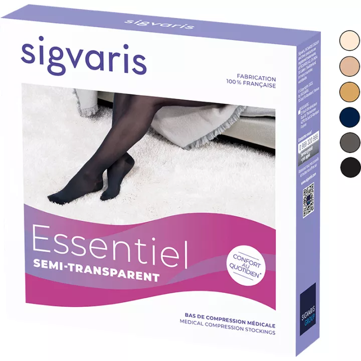 Essentiel Semi-Transparent Sigvaris Female Contention Bottom Class 2