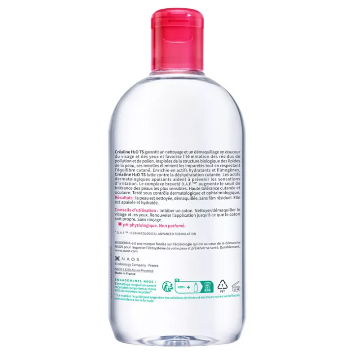 CREALINE TS H2O Solución Micelar Bioderma 500ml