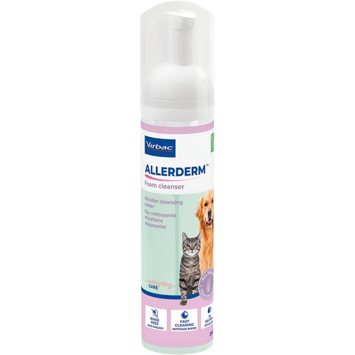 Allerderm Mousse Nettoyante Chat & Chien 200ml