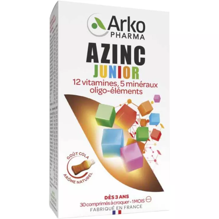 Arkopharma Azinc Junior Vitamines & Minéraux 30 comprimés