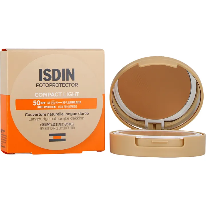 Компактная тональная основа SPF50 Isdin Fotoprotector 10 г