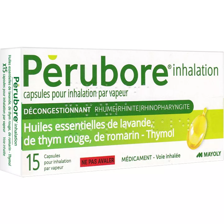 Эфирное масло PERUBORE для ингаляций холод 15 капсул