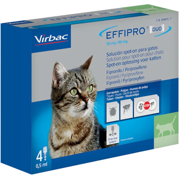 Effipro Duo Spot On External Pest Control Cat