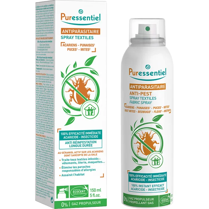 Puressentiel Spray Antiparasitário para Tecidos 150 ml