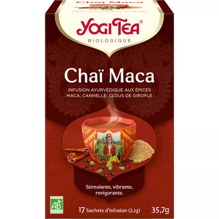 Yogi Tea Chaï Maca Té de hierbas 17 bolsitas de té