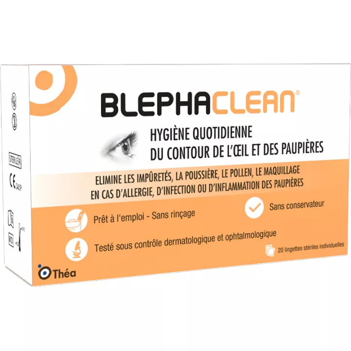 Blephaclean Augenlidhygiene 20 sterile Kompressen
