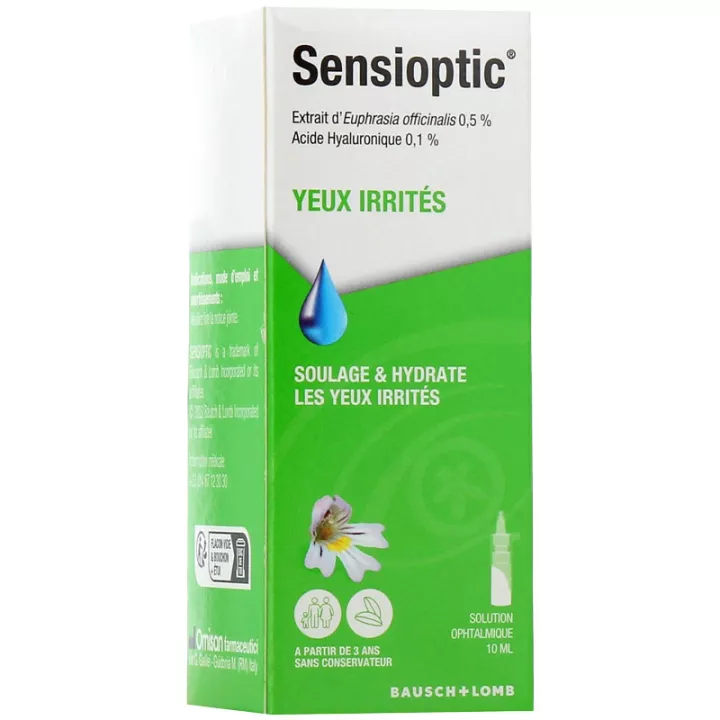 Sensioptic Collyre Lindert und befeuchtet gereizte Augen 10ml