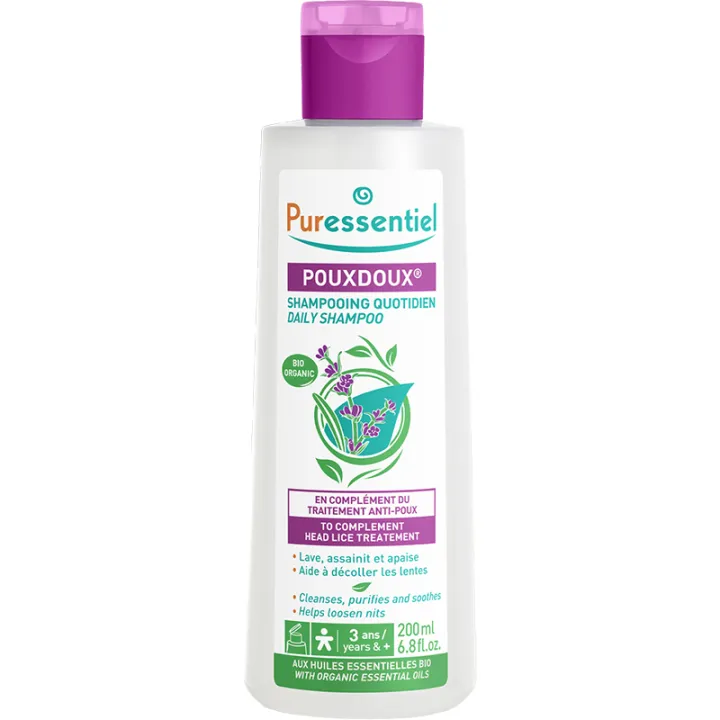 Puressentiel Pouxdoux Shampooing Quotidien Certifié Bio 200 ml