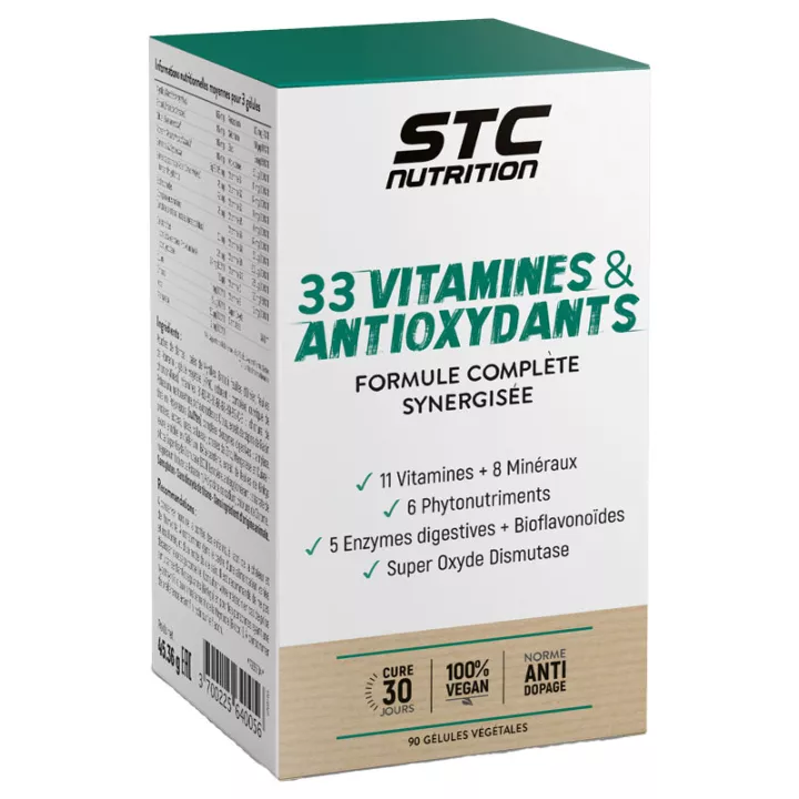 STC 33 Vitaminas e Antioxidantes 90 Cápsulas