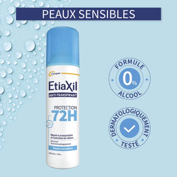 Etiaxil Antitranspirante Protección 72 h para pieles sensibles