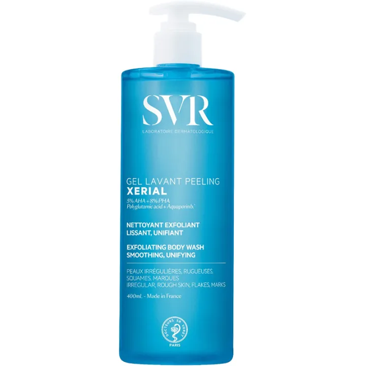 SVR Xerial Waschgel Peeling Reinigen Glättendes Peeling Glättendes Unifying 400ml