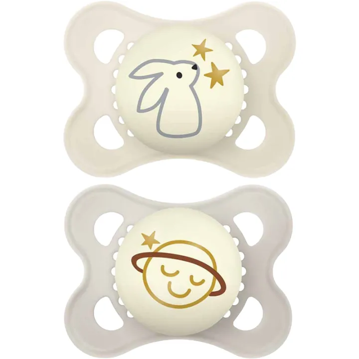 Mam Sucette Original Nuit 2-6 Mois Набор из 2 штук Ref 11