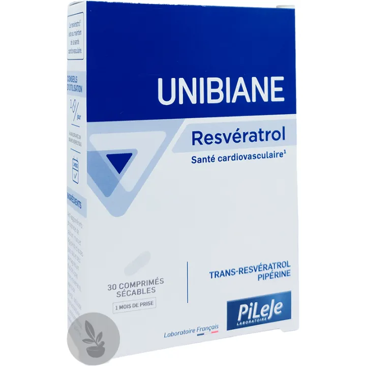 Unibiane Resveratrol Pileje сердечно-сосудистое здоровье 30 таблеток
