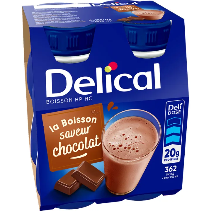 Delical Boisson HP HC Lactée 4x200ml