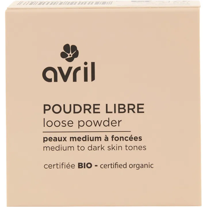 Avril Rechargeable Loose Powder Medium to Dark Skin 15 g