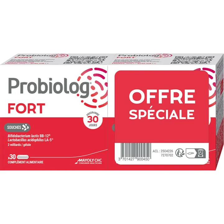 Probiolog Fort Probiotics in Mayoly capsules