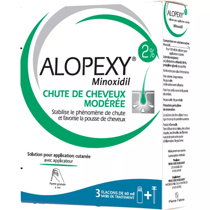 ALOPEXY 2% Calvicie - caída del cabello 3x60ml